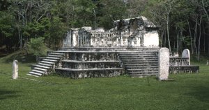 Kilátás a Seibal Temple A3-ra, végső klasszikus korszak, i.sz. 849
